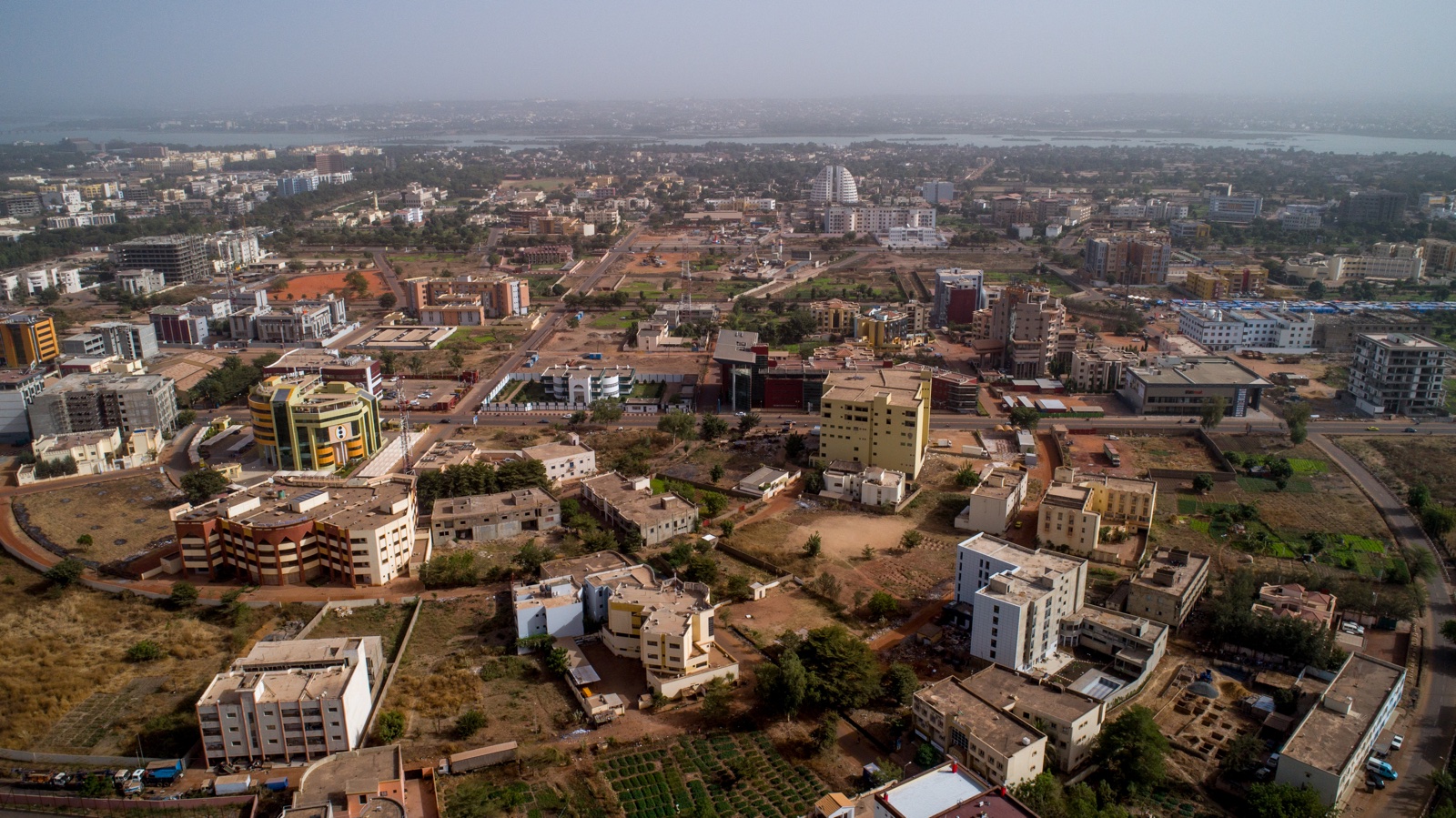Vue aérienne de Bamako